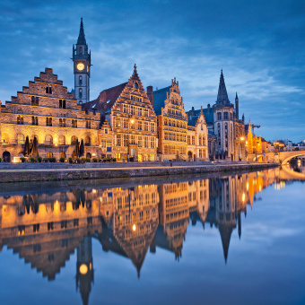 City of Ghent at night
