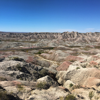 Rocky terrain view South Dakota Bike Tour